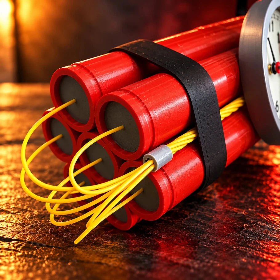 TNT Dynamite Desk Clock - Fictioo