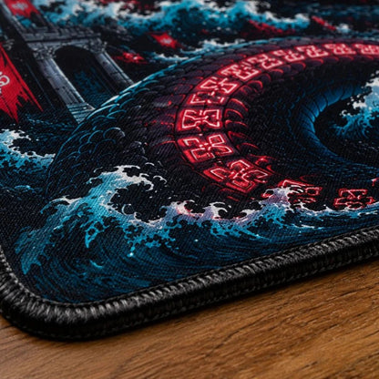 World Serpent Eternal Coil Gaming Deskmat | XL Extended Mouse Pad - Fictioo